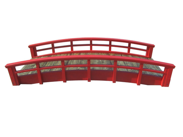 Monet's Japanese bridge 8 ft. - SamsGazebos Handcrafted Garden Structures