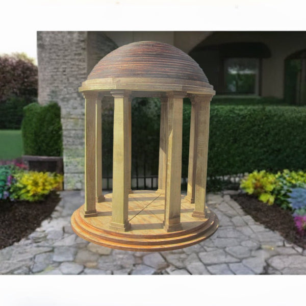 Miniature Dome Gazebo Temple of Love - SamsGazebos Handcrafted Garden Structures