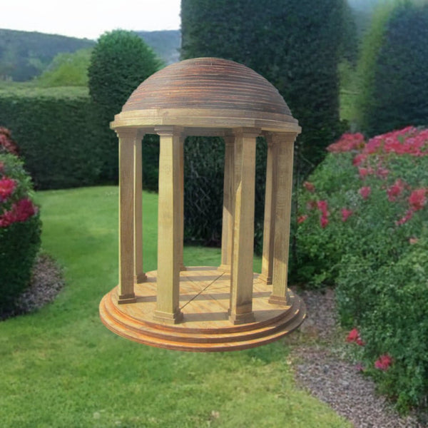 Miniature Dome Gazebo Temple of Love - SamsGazebos Handcrafted Garden Structures