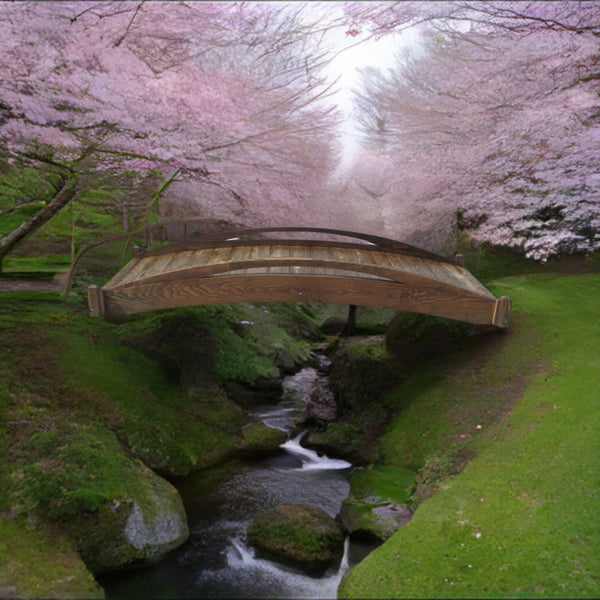 Garden Bridges - 8-foot Basho Garden Bridge