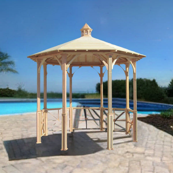 Garden Patio Gazebo with Cupola 10 ft.