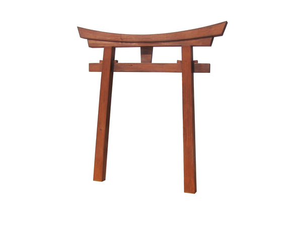 Brown Japanese Shinto Torii wall mount-SamsGazebos Handcrafted Garden Structures