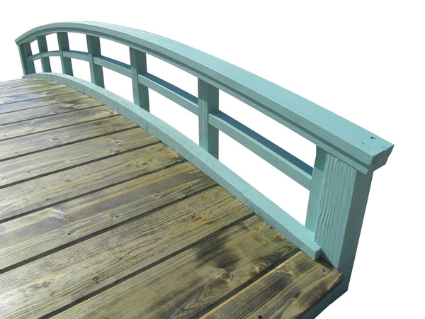 Monet's Japanese bridge 8 ft. - SamsGazebos Handcrafted Garden Structures