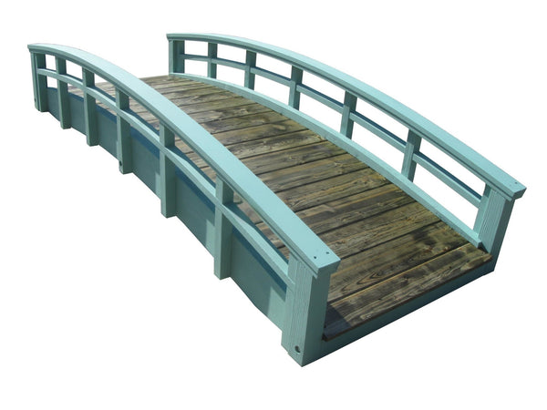 Monet's Japanese bridge 8 ft. - SamsGazebos Handcrafted Garden Structures